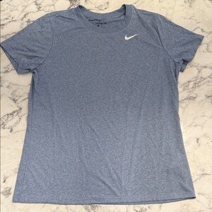 Nike Women's Heathered Blue Short Sleeve Tee